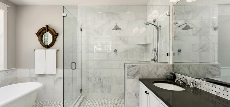 bathroom shower door installation in Benicia