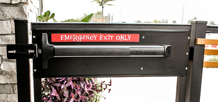 emergency push bar installation in Benicia